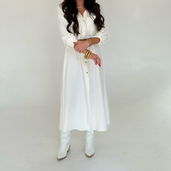 Zara Crepe Dress with Woven Belt - Picture 6 of 6